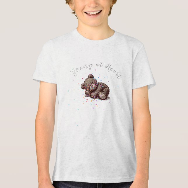 Sleeping Teddy Bear T Shirt (Framsida)