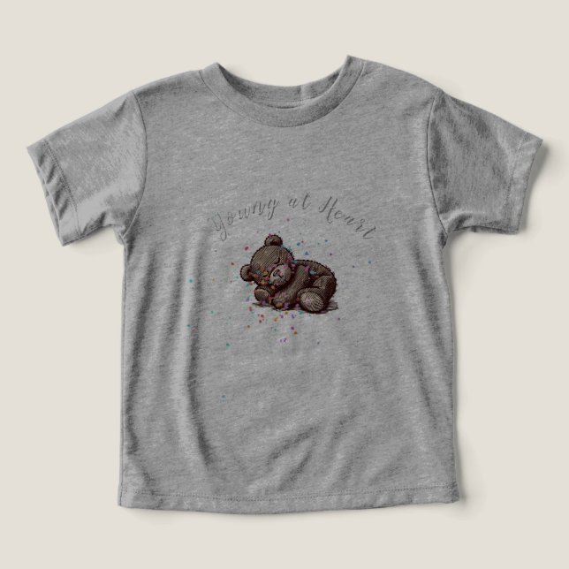 Sleeping Teddy Bear T Shirt (Design Framsida)