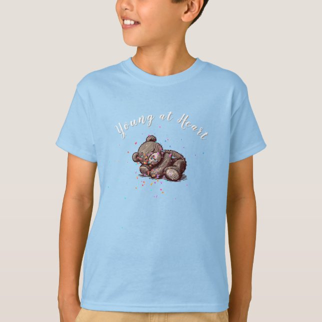 Sleeping Teddy Bear T-Shirt (Framsida)