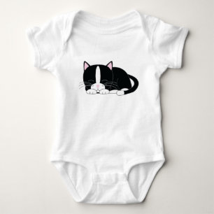 Sleeping Tuxedo Cat Tee
