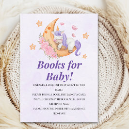 Sleeping Unicorn Baby Shower Girl Tilläggskort