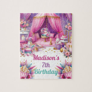 Sleepover Girl Birthday Personlig Game Pussel