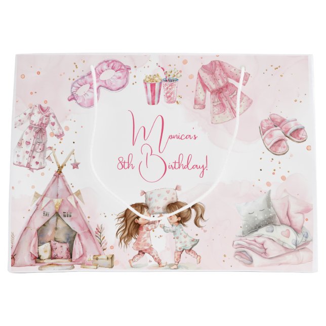 Sleepover pajama barns födelsedag party (Framsidan)