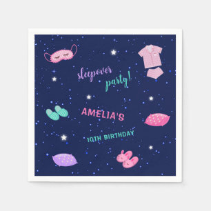 Sleepover Party Pajama Birthday Pappersservett