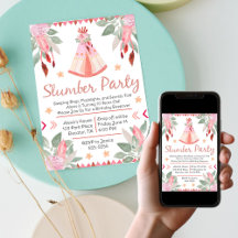 Sleepover Slumber Party Girl Rosa Teepday Birthday