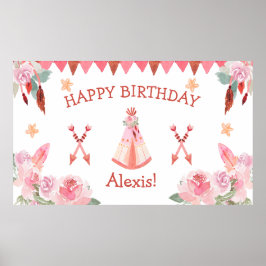 Sleepover Slumber Party Girl Rosa Teepday Birthday Poster