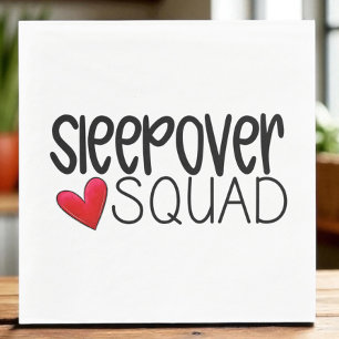 Sleepover Squad Heart Party Pappersservett