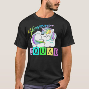 Sleepover Squad, Unicorn ThLED Pajama animals hum T Shirt
