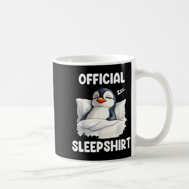 Sleepshirt Sleeng Penguin Animal Lovers Pajama  Kaffemugg (Höger)