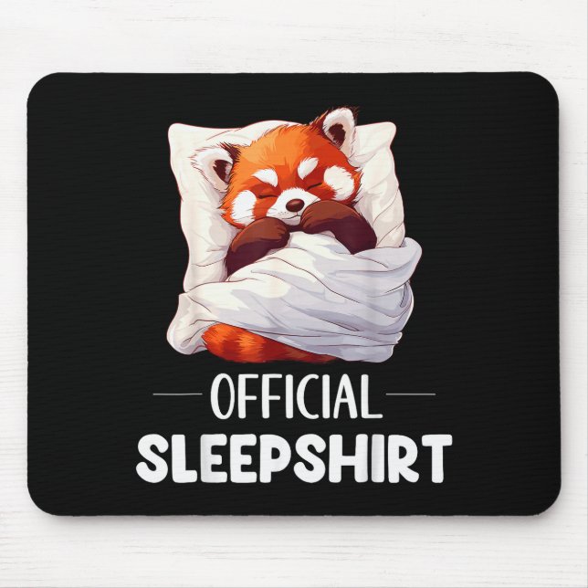 Sleepshirt Sleeng Red Panda Animal Lovers Pajama  Musmatta (Framsidan)
