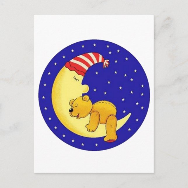 Sleeptime Bear Vykort (Framsida)