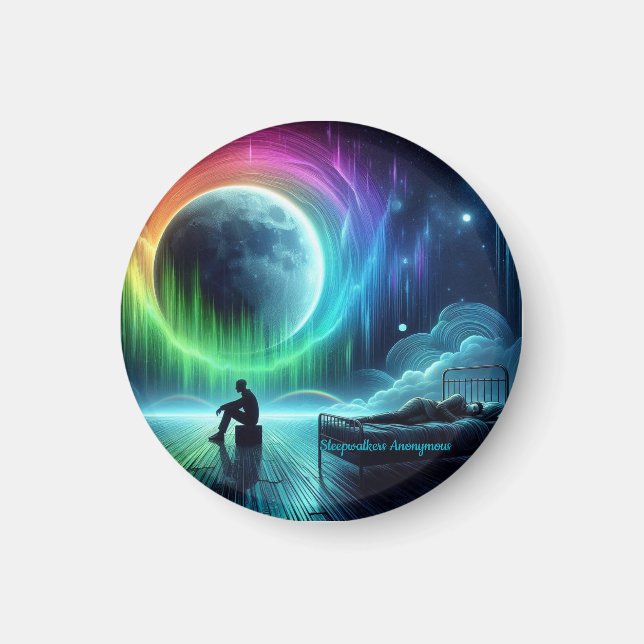 Sleepwalkers Anonymous Round Magnet (Framsidan)