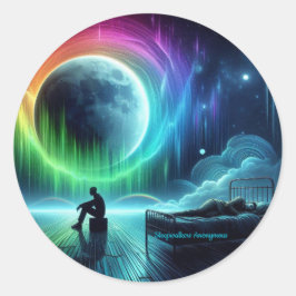 Sleepwalkers Anonymous Round Sticker Runt Klistermärke