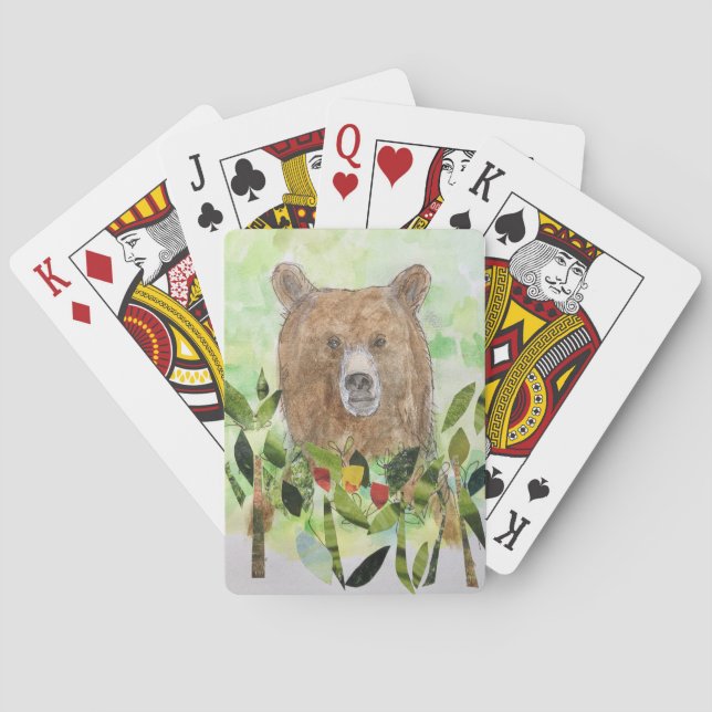 Sleepy Bear Playing Cards Casinokort (Baksidan)