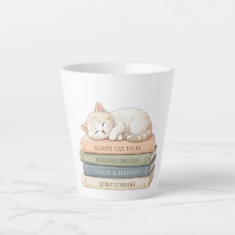 Sleepy Cat Books Latte Mugg – Present till bokälsk