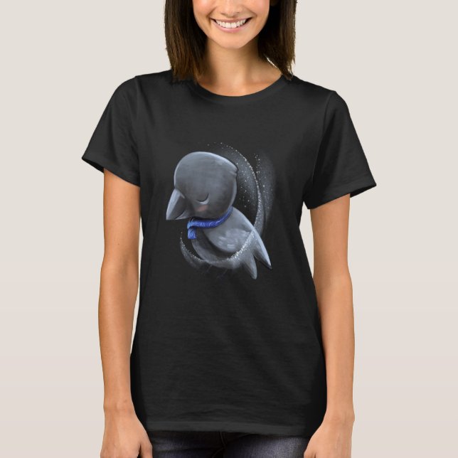 Sleepy Chick Baby Crow T Shirt (Framsida)