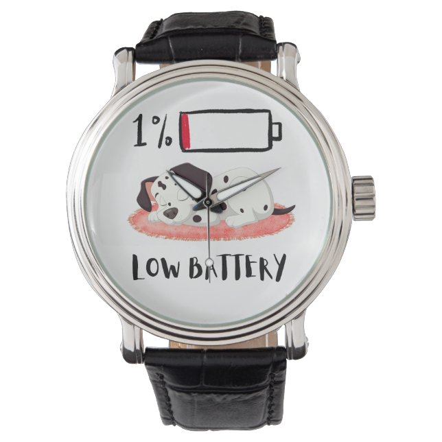 Sleepy Dog Design Armbandsur (Framsida)