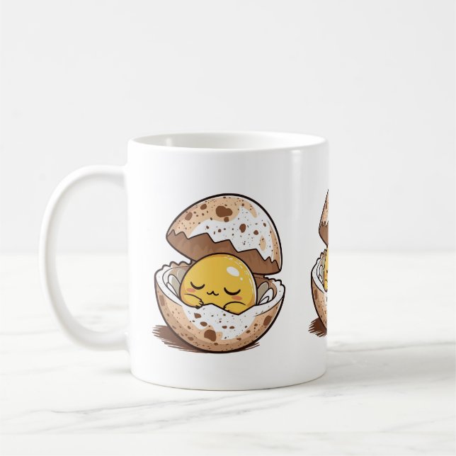 Sleepy Egg Yolk Mug Kaffemugg (Vänster)