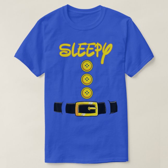 Sleepy Halloween Dwarf Costume Color Matching  T Shirt (Design framsida)