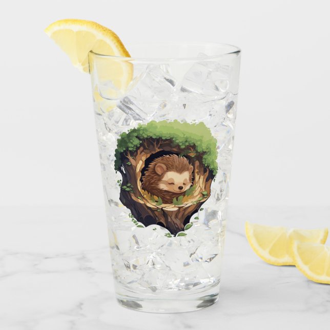 Sleepy hedgehog glaskopp (Framsida Ice)