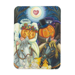 SLEEPY HOLLOW BRÖLLLOP HALLOWEEN MAGNET Reptangel