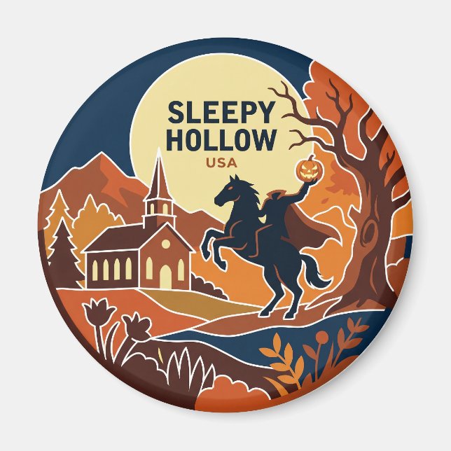 Sleepy Hollow New York Magnet (Framsidan)