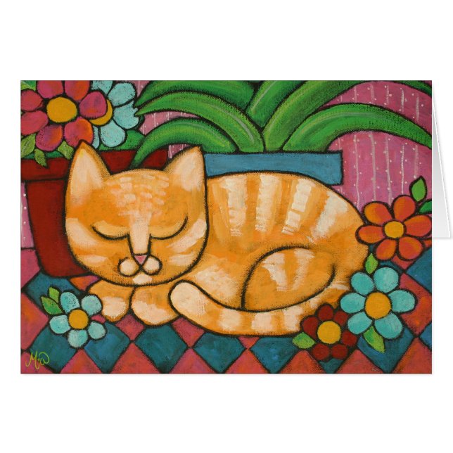 sleepy_marmalade hälsningskort (Framsidan Horizontal)