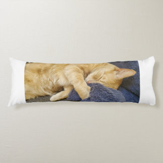 Sleepy Orange Cat Body Pillow Kroppskudde