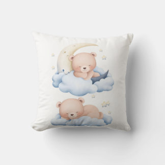 Sleepy Panda Duo Pillow – Cute Two Panda Bears Sle Kudde