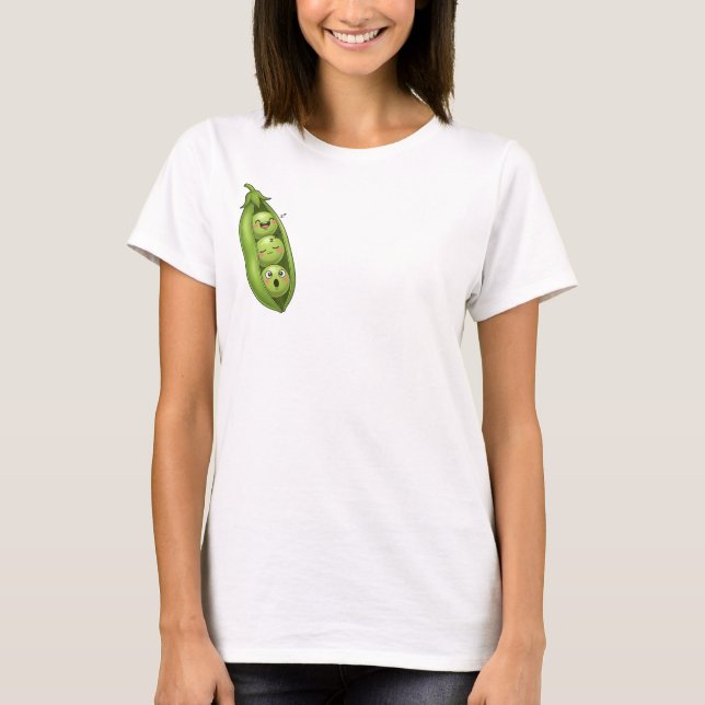 Sleepy Peas in a Pod T Shirt (Framsida)