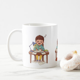 Sleepy Studying Child Mug – Children’s Day Mug Kaffemugg