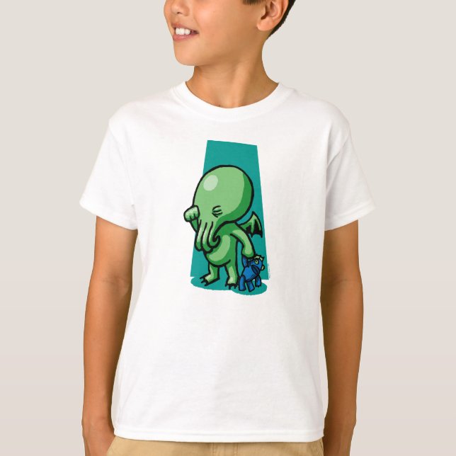 Sleepytime Cthulhu lurar T-tröja Tee (Framsida)