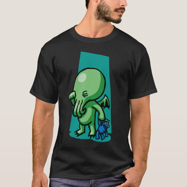 Sleepytime Cthulhu T Shirt (Framsida)