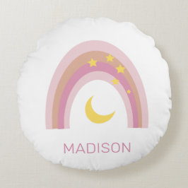 "Sleepytime Rainbow", Girls Cute Boho Rosa anpassn Rund Kudde