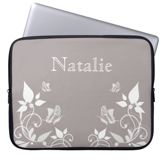 Sleeve för elfenbensfjäril Blommigt Electronics (Framsidan)