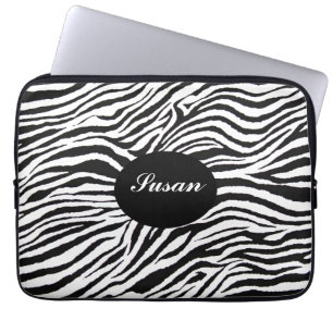 SLEEVE FÖR SEBRA PRINT-MONOGRAM-LAPTOP