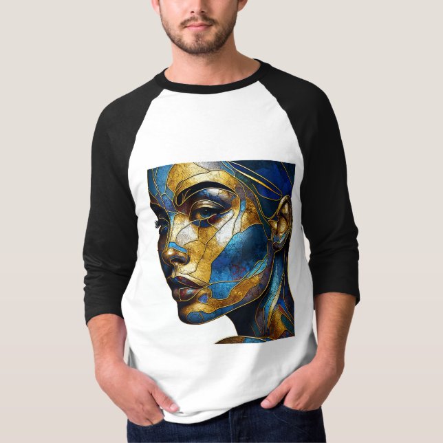 Sleeve Raglan Tee med ett bilduttryck -2 (Framsida)