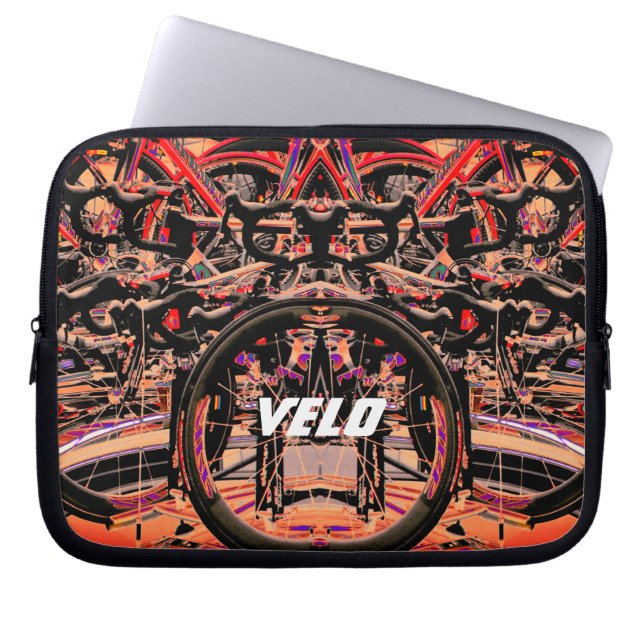 Sleeven abstrakt Bikes Laptop Fodral (Framsidan)