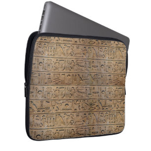 Sleeven för den antika egyptiska Hieroglyphs Desig Laptop Sleeve