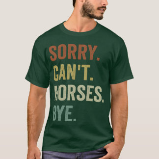 Sleeven Funny Horse Women T Shirt