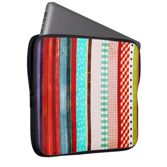 Sleevens Vintage Regnbåge Laptop Sleeve (Framsidan Höger)