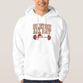 Sleigh All Day Jul Gym Hoodie – Rolig Träning