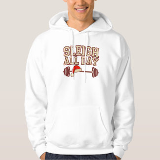 Sleigh All Day Jul Gym Hoodie – Rolig Träning