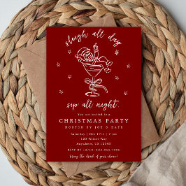 Sleigh and Sip Julfest Inbjudningar