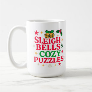 Sleigh Bells & Mysiga Pussel Julpresent Kaffemugg