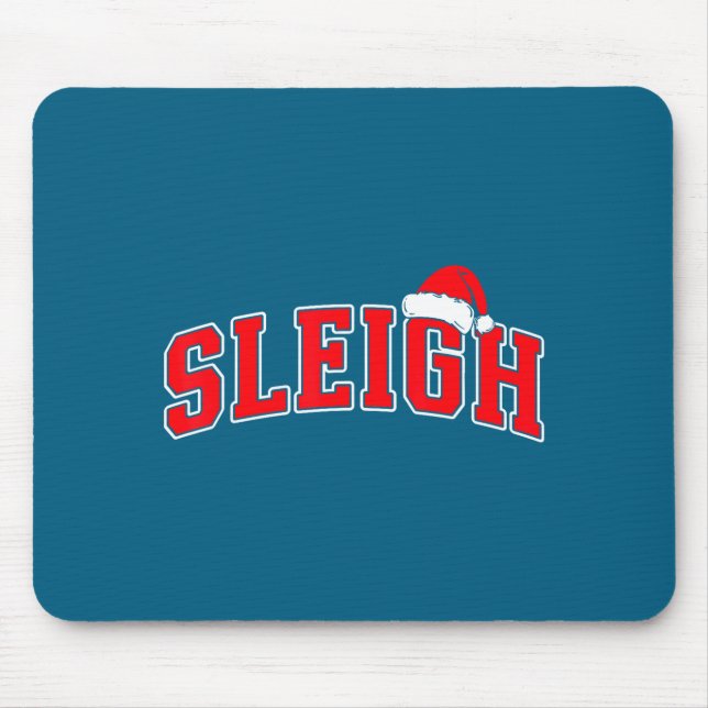 Sleigh Christmas Varsity Text With Santa Hat Famil Musmatta (Framsidan)