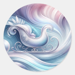 Sleigh-dekal Runt Klistermärke