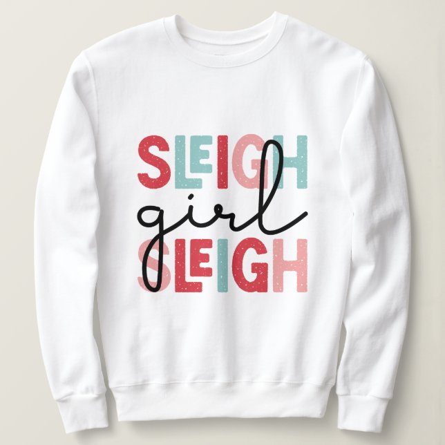 Sleigh Girl sleigh christmas T Shirt (Design framsida)