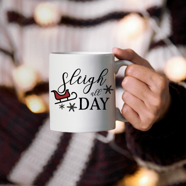 Sleigh hela jul kaffemugg (Skapare uppladdad)