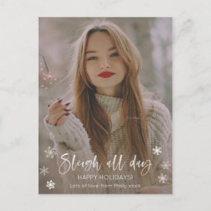 Sleigh-Helgdag hela dagen för Singleton Vykort